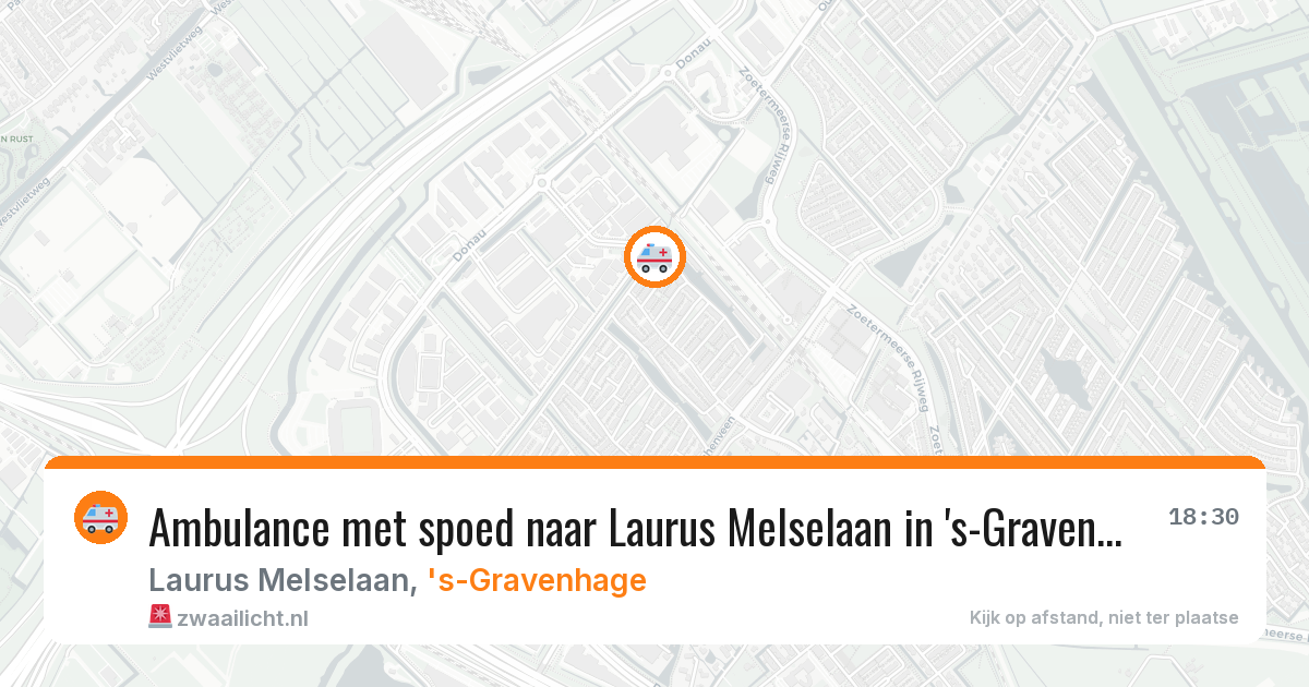 Ambulance met spoed naar Laurus Melselaan in 's-Gravenhage — 11 mrt 2026