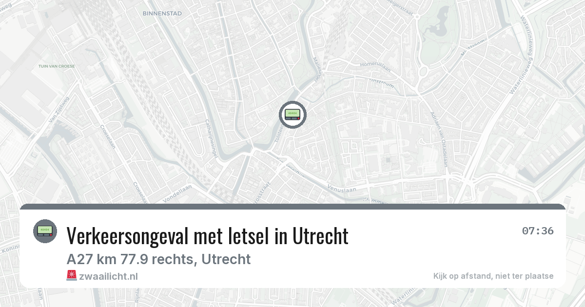 Verkeersongeval met letsel in Utrecht — 17 feb 2026