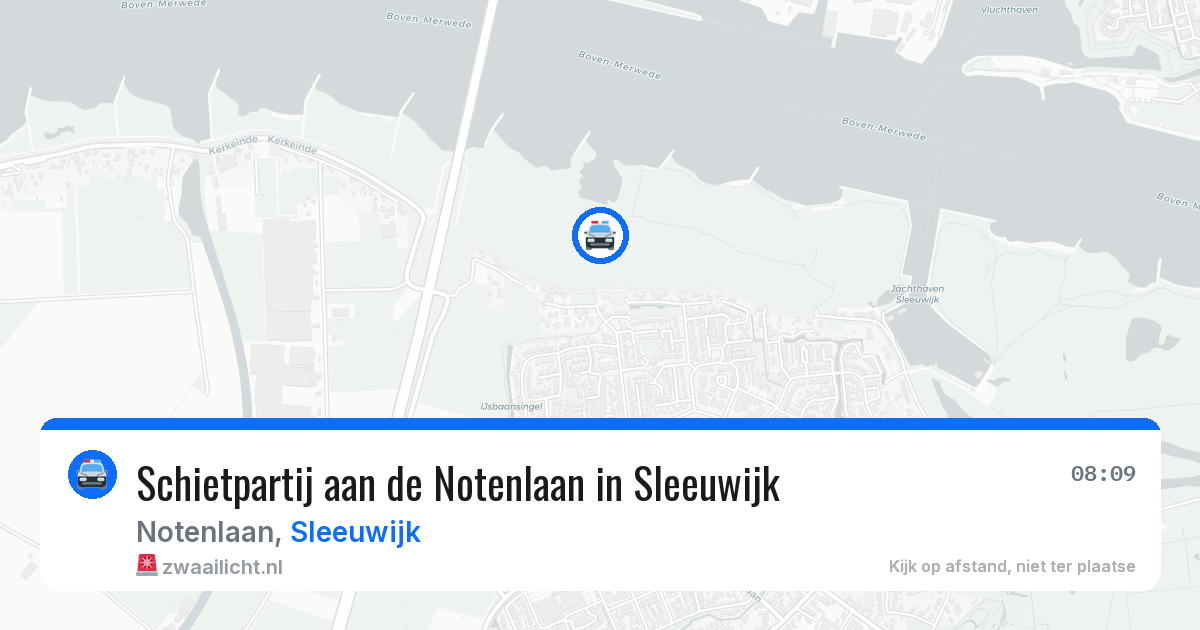Schietpartij aan de Notenlaan in Sleeuwijk — 16 apr 2026