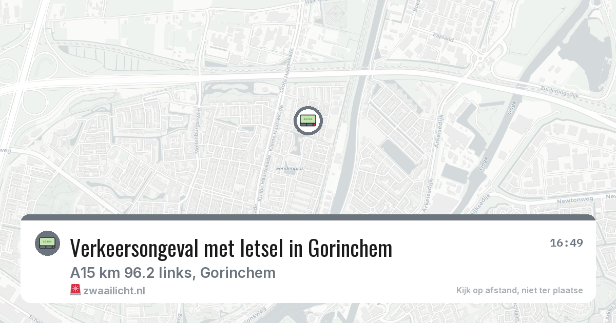 Verkeersongeval met letsel in Gorinchem — 12 feb 2026