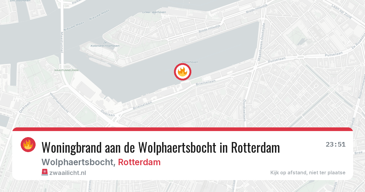 Woningbrand aan de Wolphaertsbocht in Rotterdam — 23 jun 2026