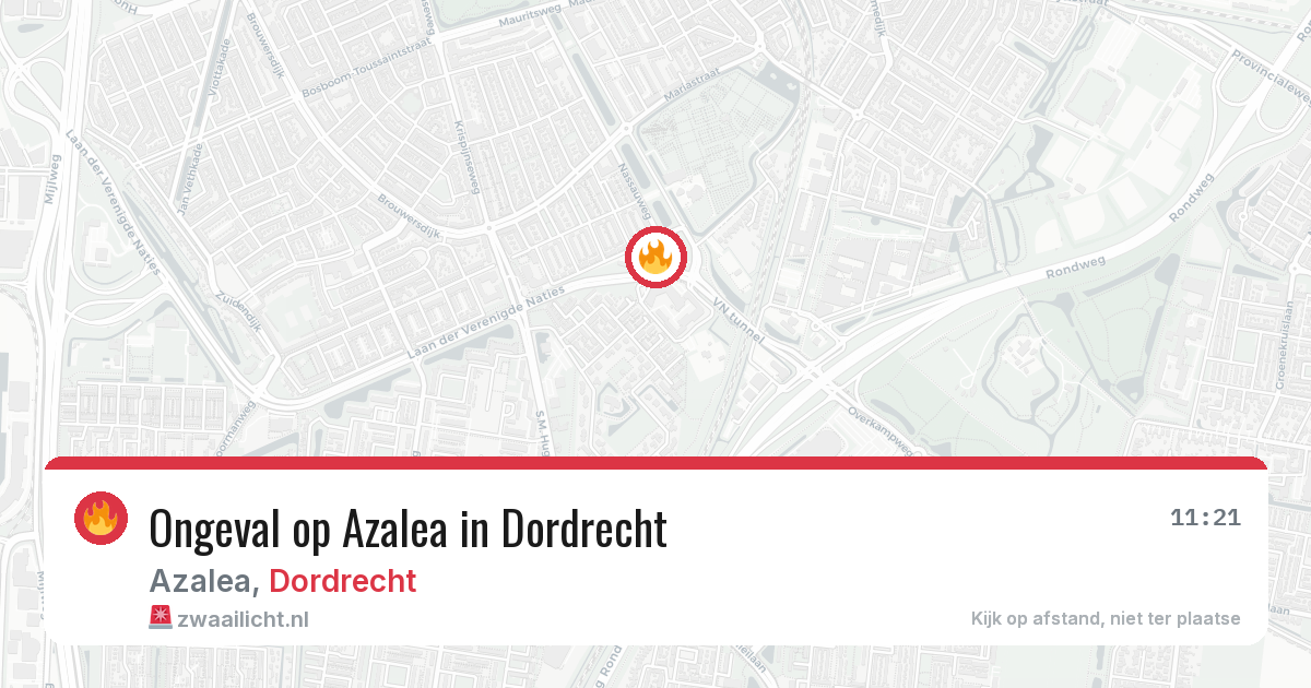 Ongeval op Azalea in Dordrecht — 23 mei 2026