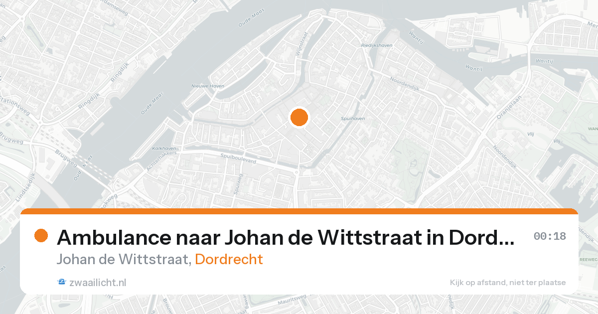 Ambulance naar Johan de Wittstraat in Dordrecht — 7 feb 2026