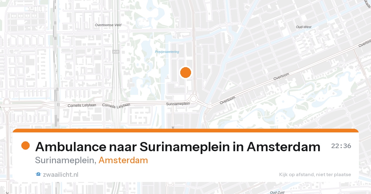 Ambulance naar Surinameplein in Amsterdam — 31 jan 2026
