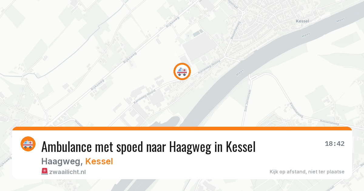 Ambulance met spoed naar Haagweg in Kessel — 14 jul 2026