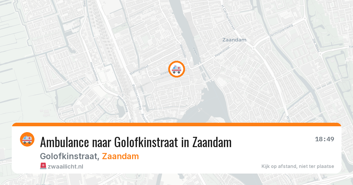 Ambulance naar Golofkinstraat in Zaandam — 3 jun 2026