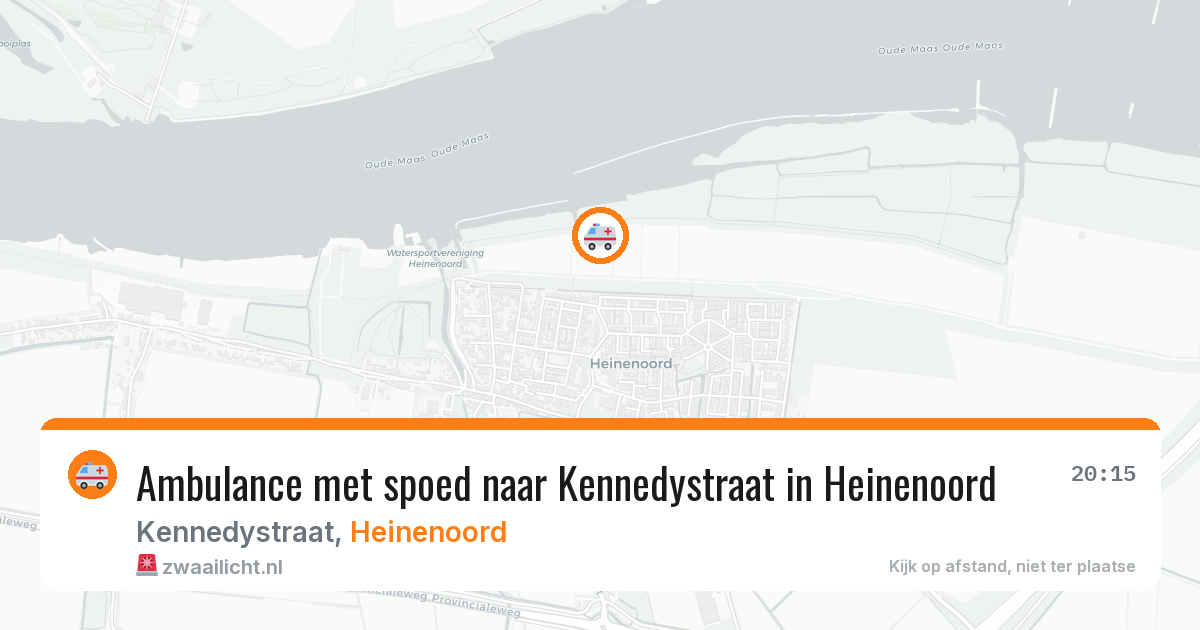 Ambulance met spoed naar Kennedystraat in Heinenoord — 29 mei 2026