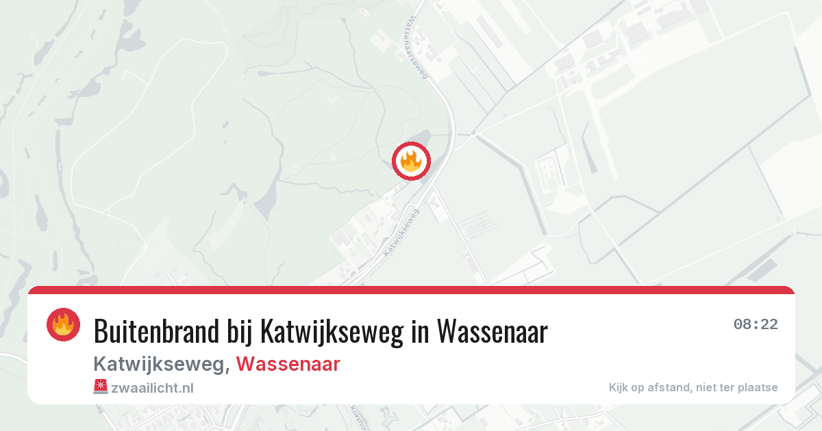 Buitenbrand bij Katwijkseweg in Wassenaar — 2 jul 2026