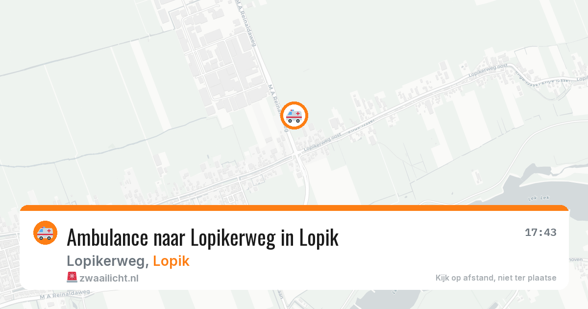 Ambulance naar Lopikerweg in Lopik — 4 jul 2026