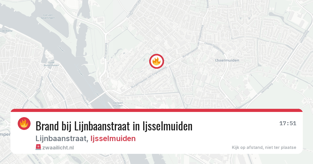 Brand bij Lijnbaanstraat in Ijsselmuiden — 13 mrt 2026