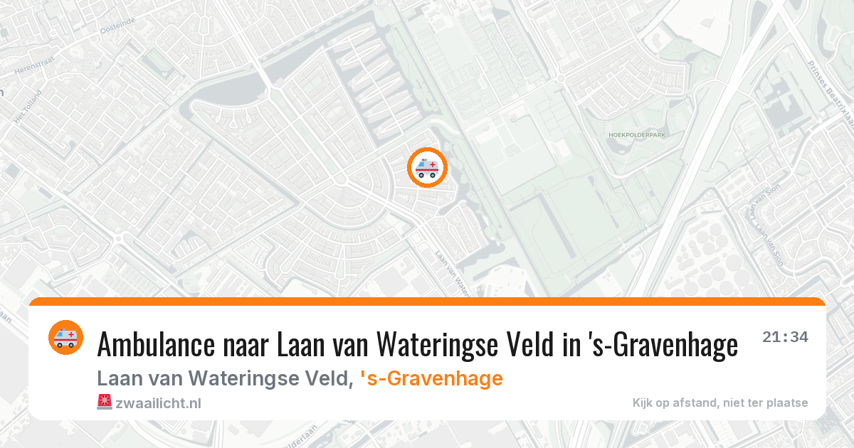 Ambulance naar Laan van Wateringse Veld in 's-Gravenhage — 2 aug 2026