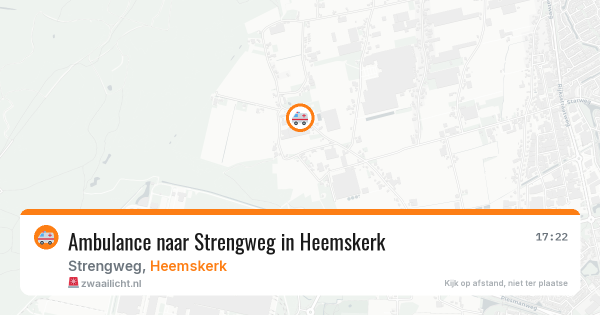 Ambulance naar Strengweg in Heemskerk — 8 jul 2026