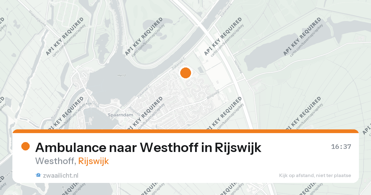 Ambulance naar Westhoff in Rijswijk — 26 aug 2026