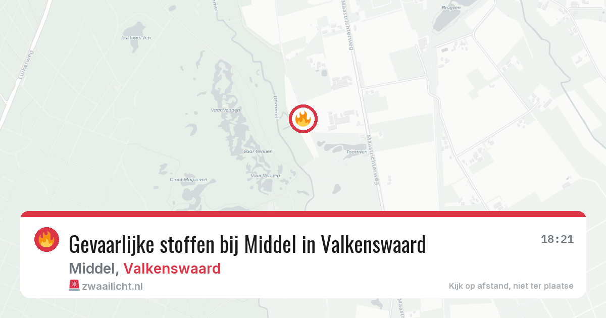 Gevaarlijke stoffen bij Middel in Valkenswaard — 19 jun 2026