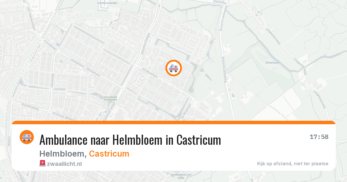 Ambulance naar Helmbloem in Castricum — 27 apr 2026