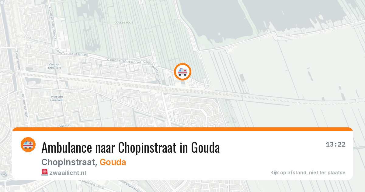 Ambulance naar Chopinstraat in Gouda — 26 mrt 2026