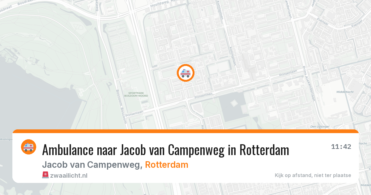 Ambulance naar Jacob van Campenweg in Rotterdam — 11 mrt 2026