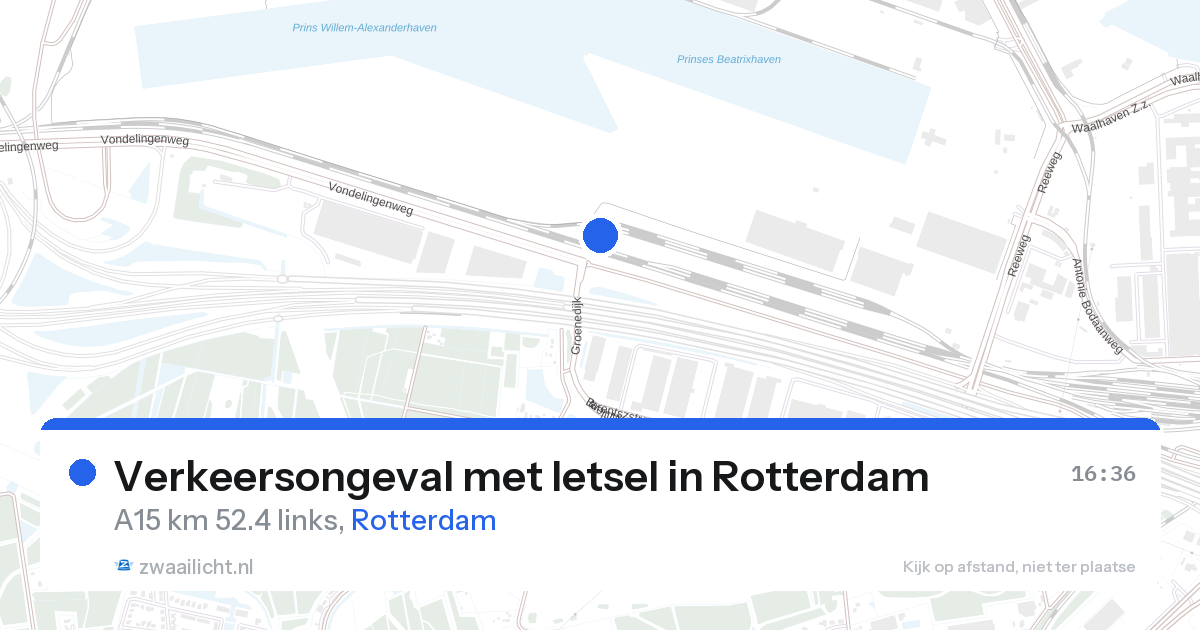 Verkeersongeval met letsel in Rotterdam — 28 aug 2026