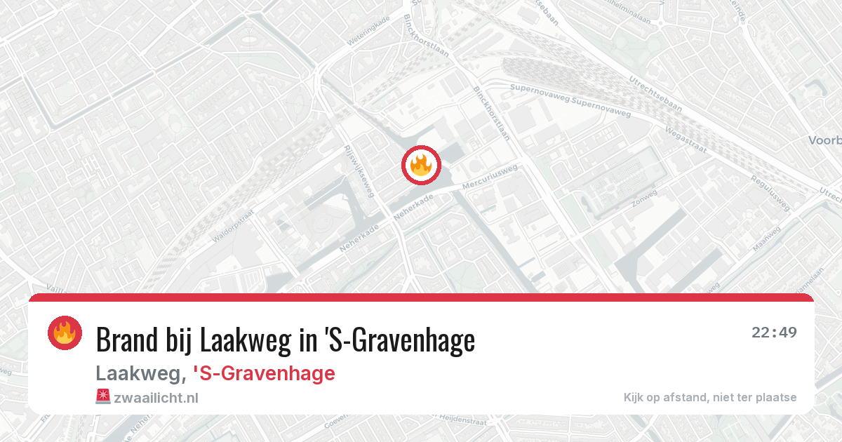 Brand bij Laakweg in 'S-Gravenhage — 16 jun 2026