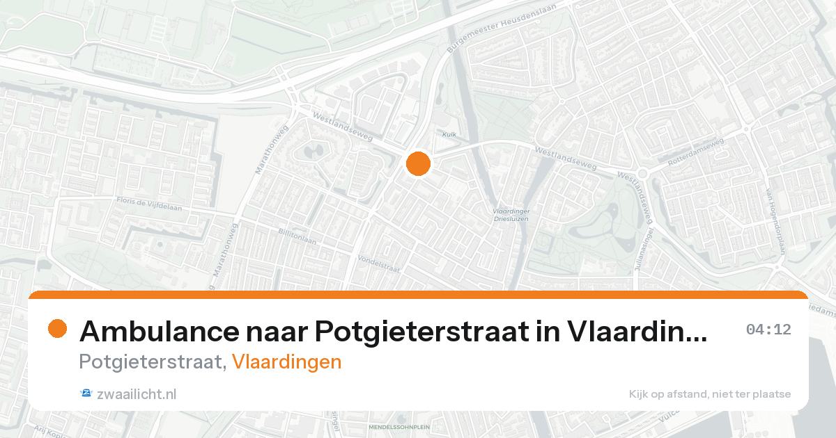 Ambulance naar Potgieterstraat in Vlaardingen — 8 feb 2026