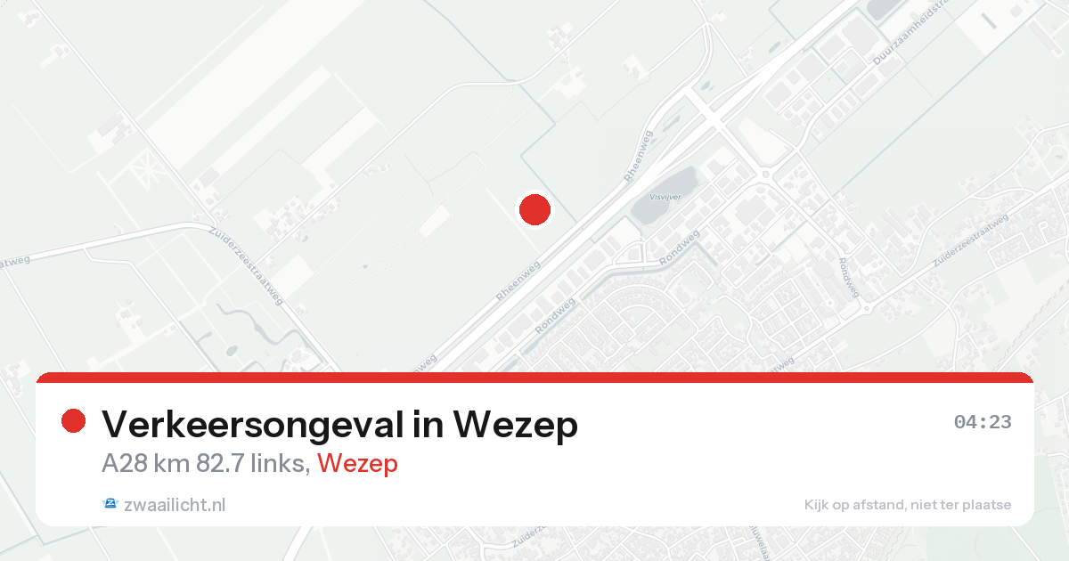 Verkeersongeval in Wezep — 24 aug 2026