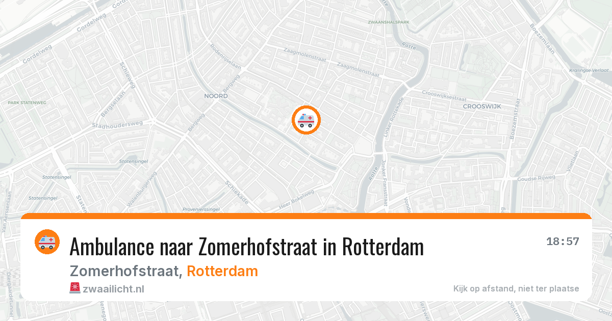 Ambulance naar Zomerhofstraat in Rotterdam — 27 apr 2026