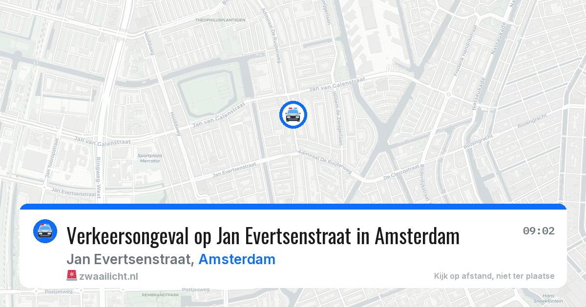 Verkeersongeval op Jan Evertsenstraat in Amsterdam — 7 apr 2026