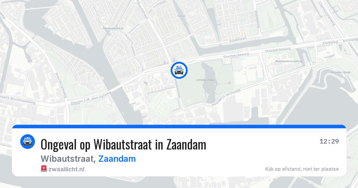 Ongeval op Wibautstraat in Zaandam — 22 mrt 2026