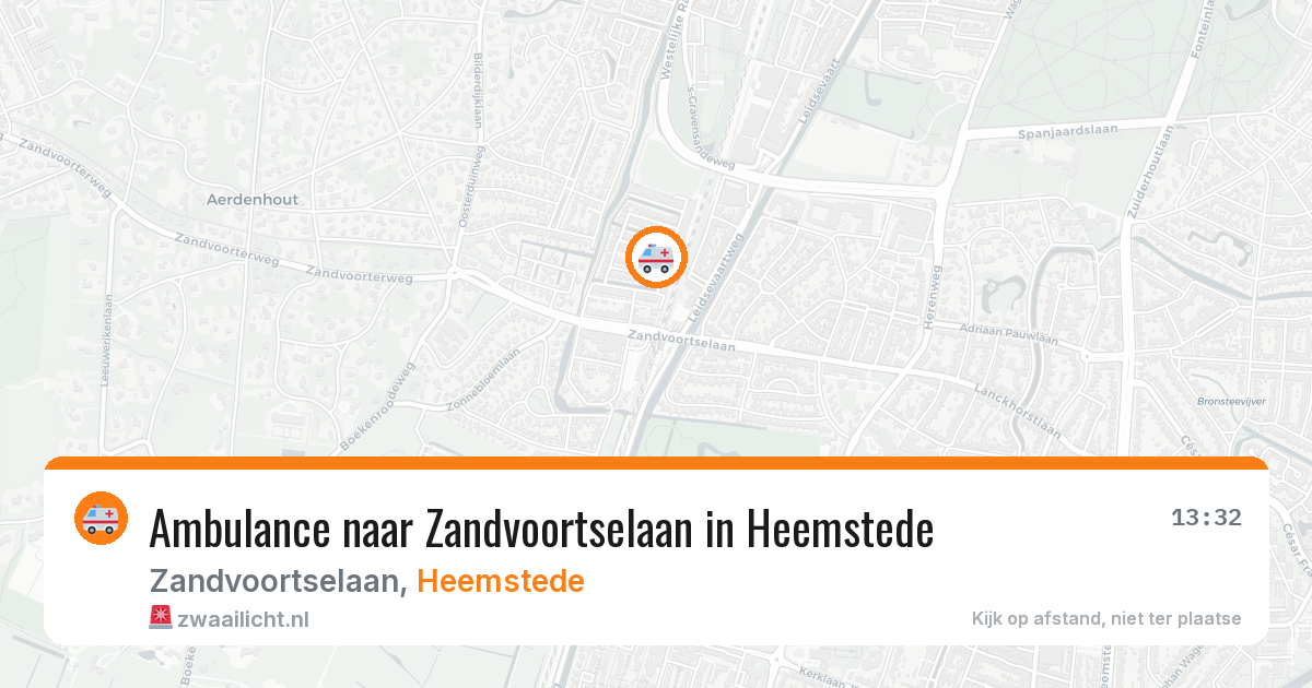Ambulance naar Zandvoortselaan in Heemstede — 7 jun 2026