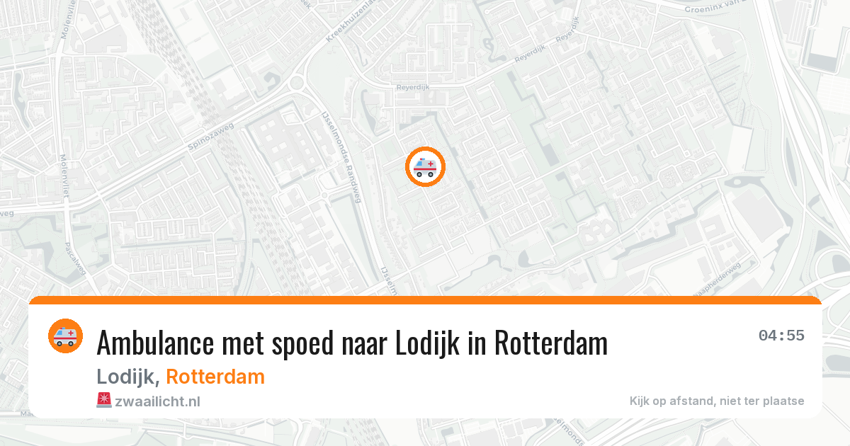 Ambulance met spoed naar Lodijk in Rotterdam — 10 aug 2026
