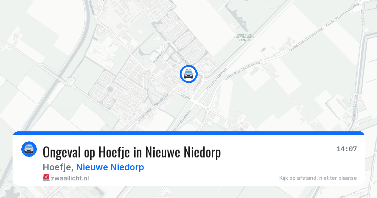 Ongeval op Hoefje in Nieuwe Niedorp — 24 mei 2026