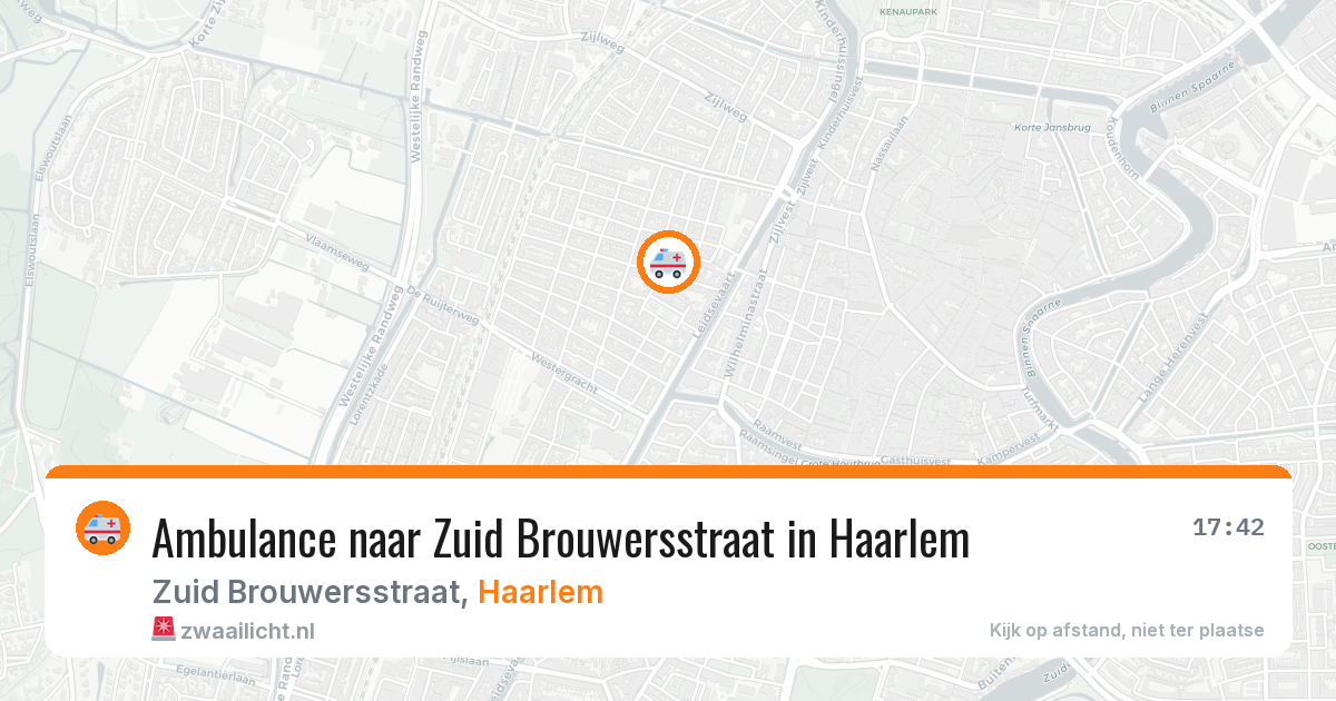 Ambulance naar Zuid Brouwersstraat in Haarlem — 15 jun 2026