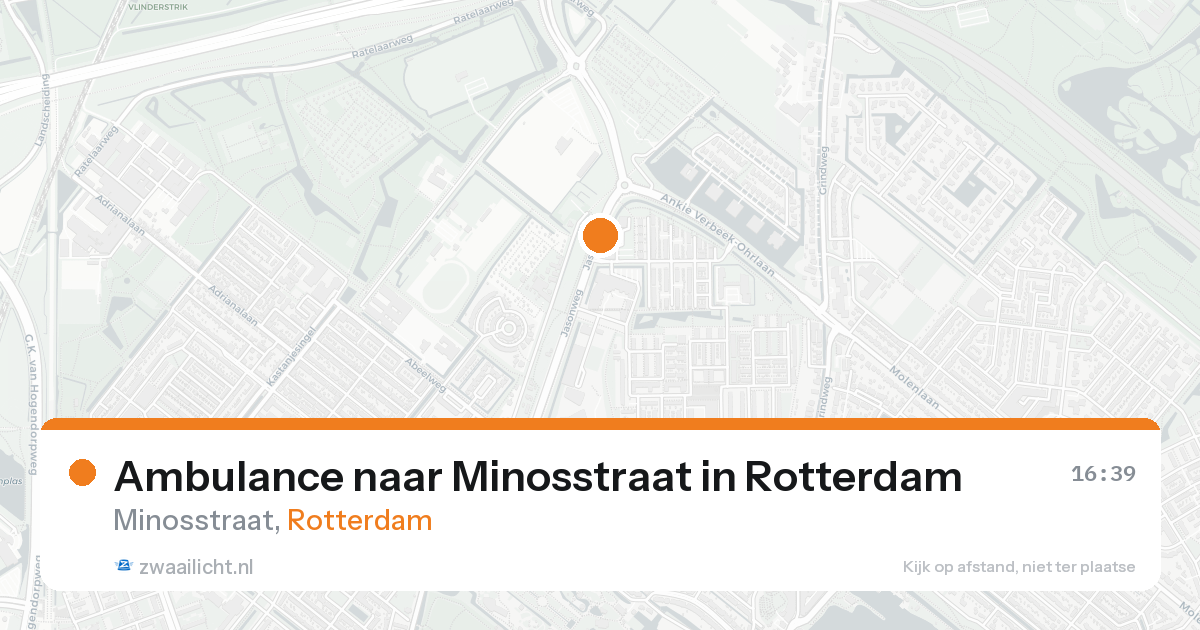 Ambulance naar Minosstraat in Rotterdam — 18 aug 2026