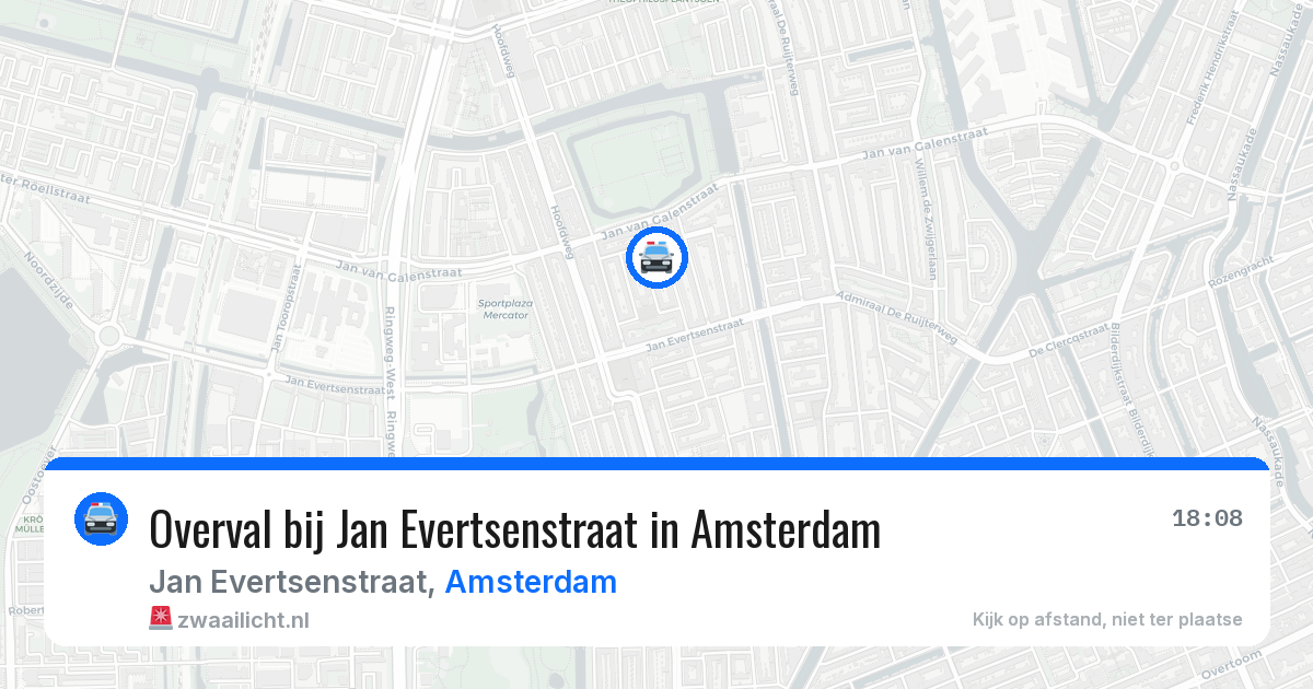Overval bij Jan Evertsenstraat in Amsterdam — 24 mei 2026