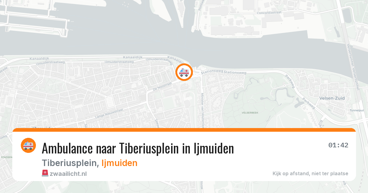 Ambulance naar Tiberiusplein in Ijmuiden — 4 aug 2026