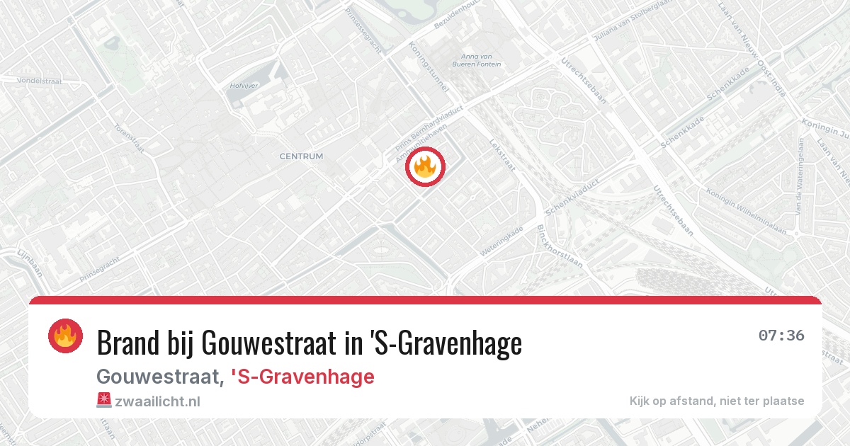Brand bij Gouwestraat in 'S-Gravenhage — 26 mei 2026