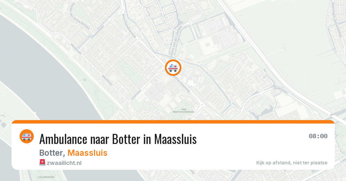 Ambulance naar Botter in Maassluis — 2 aug 2026