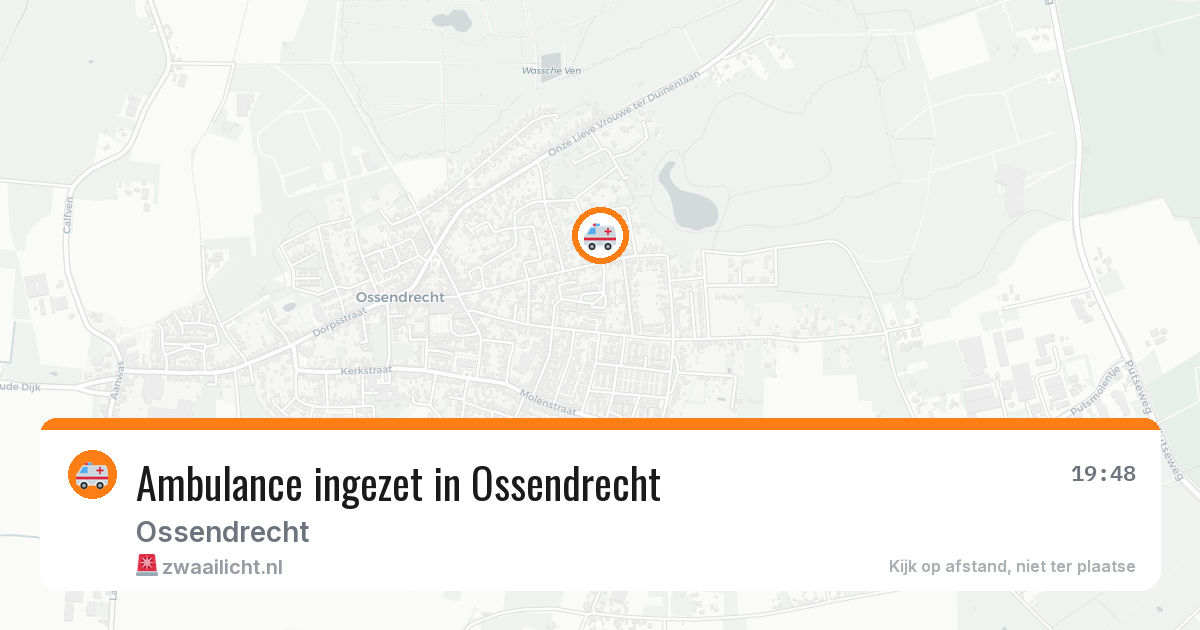Ambulance ingezet in Ossendrecht — 12 aug 2026
