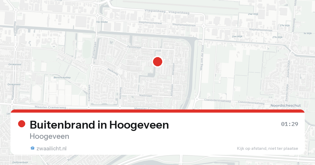 Buitenbrand in Hoogeveen — 13 aug 2026