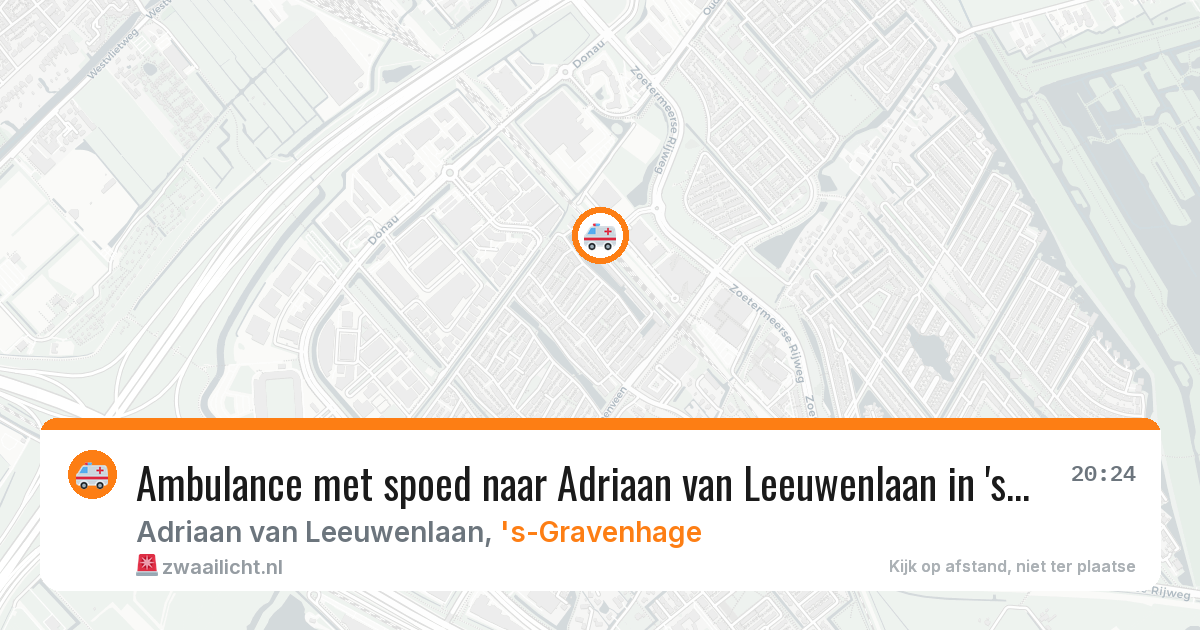 Ambulance met spoed naar Adriaan van Leeuwenlaan in 's-Gravenhage — 11 apr 2026