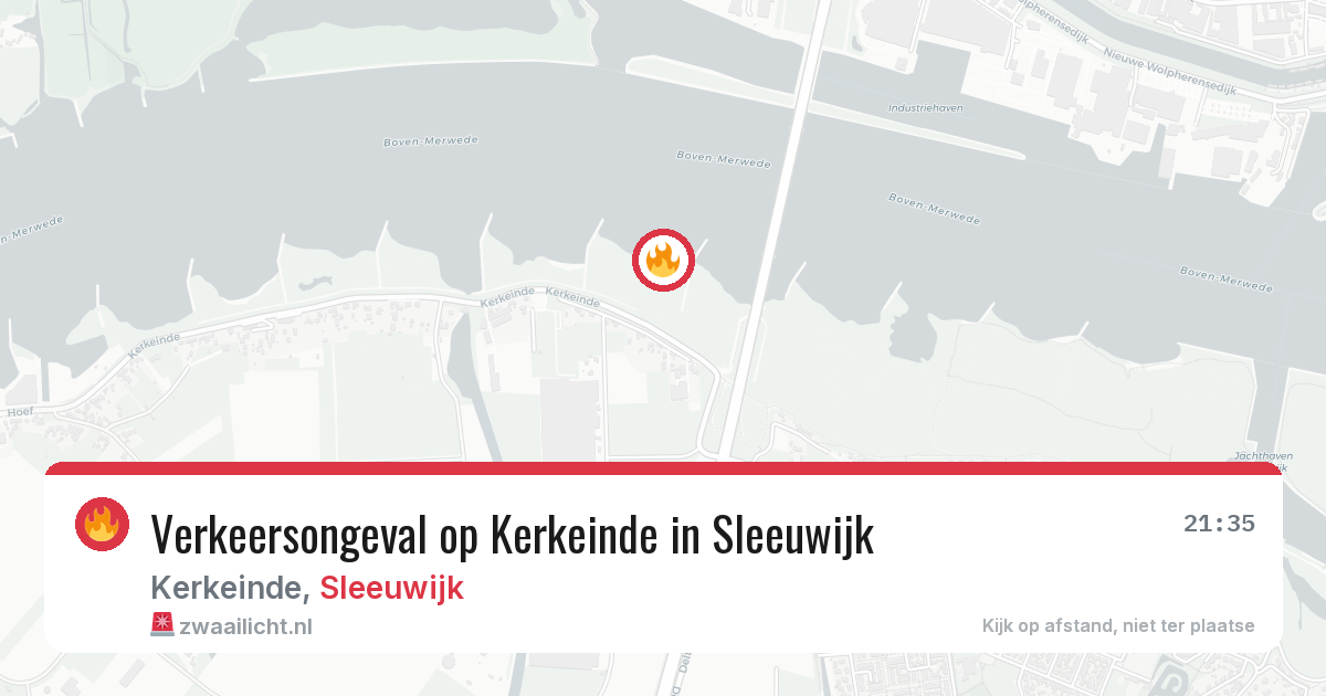 Verkeersongeval op Kerkeinde in Sleeuwijk — 15 jun 2026