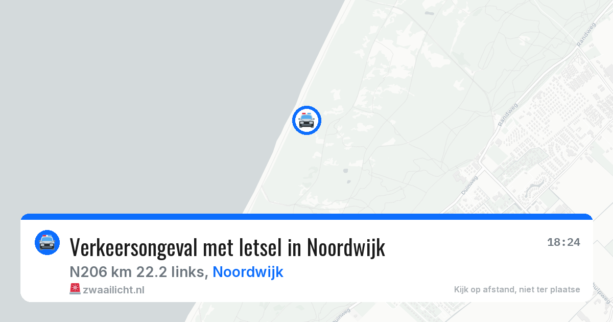 Verkeersongeval met letsel in Noordwijk — 9 jul 2026