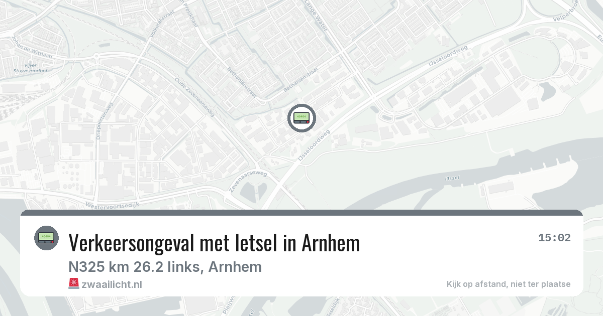 Verkeersongeval met letsel in Arnhem — 14 aug 2026