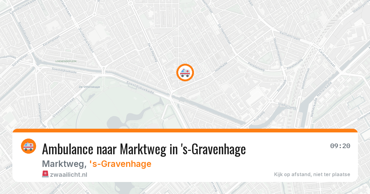 Ambulance naar Marktweg in 's-Gravenhage — 8 jun 2026