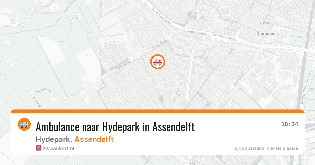 Ambulance naar Hydepark in Assendelft — 5 jul 2026