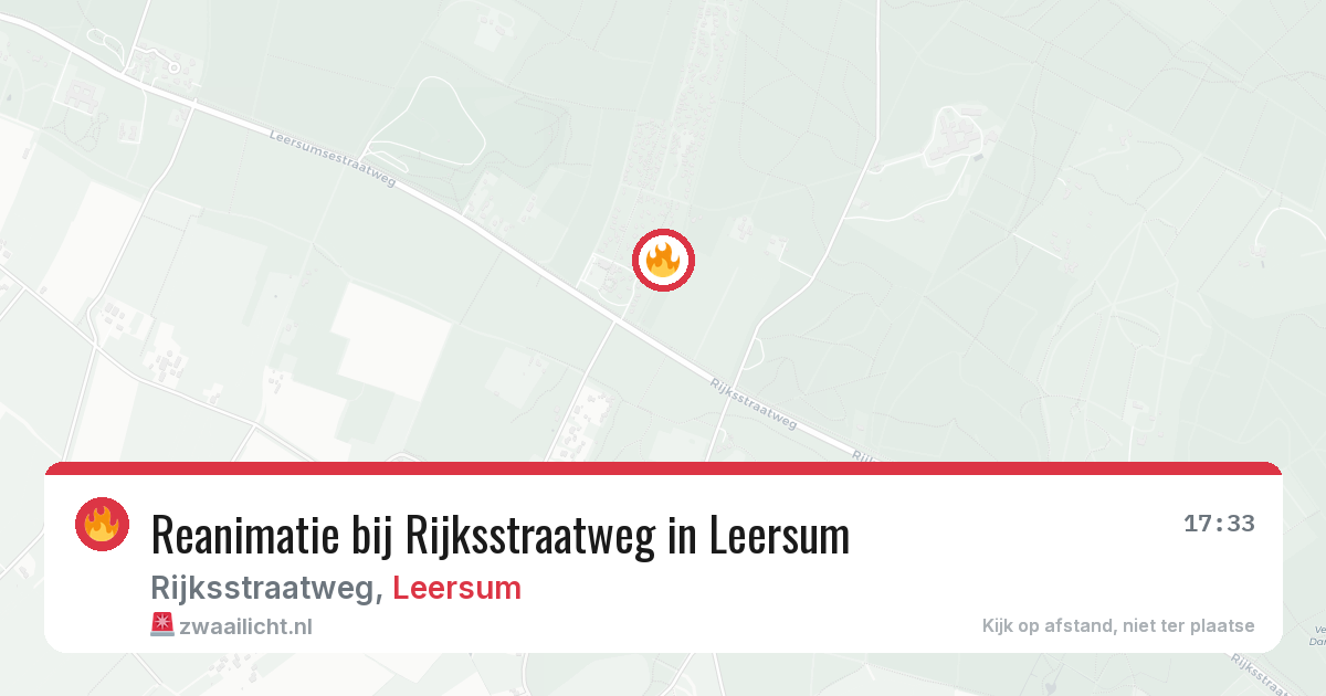 Reanimatie bij Rijksstraatweg in Leersum — 13 jun 2026