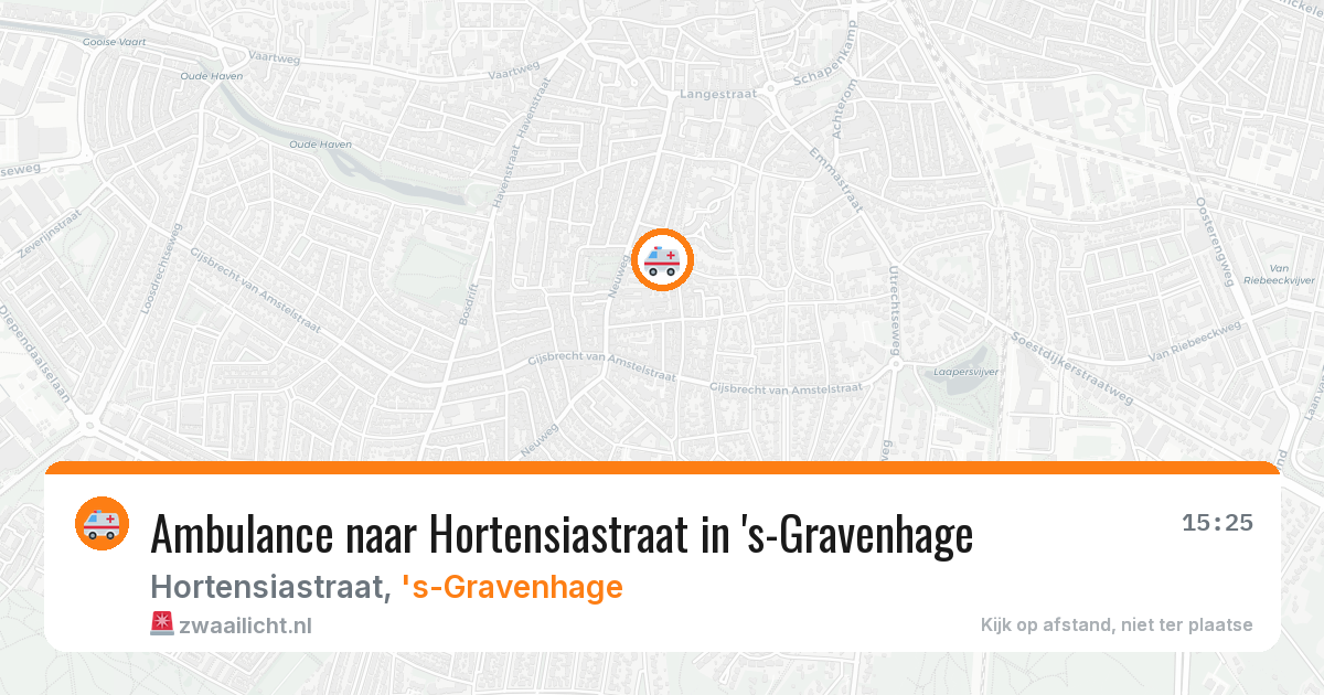 Ambulance naar Hortensiastraat in 's-Gravenhage — 13 feb 2026