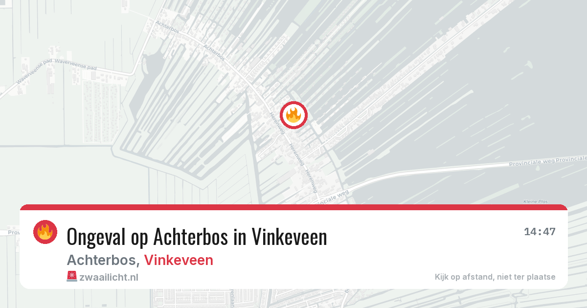 Ongeval op Achterbos in Vinkeveen — 23 feb 2026