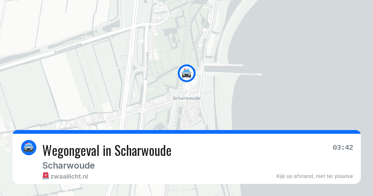 Wegongeval in Scharwoude — 18 jun 2026