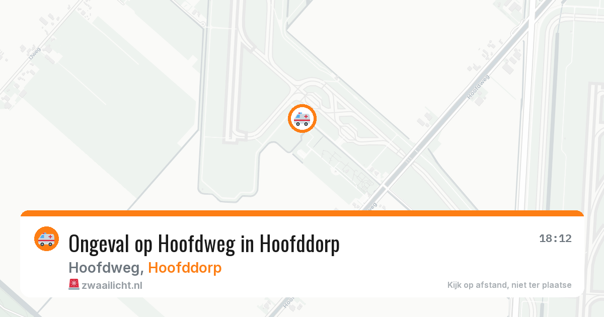 Ongeval op Hoofdweg in Hoofddorp — 5 apr 2026